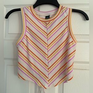 Wild Fable Multicolor Striped Crop Top